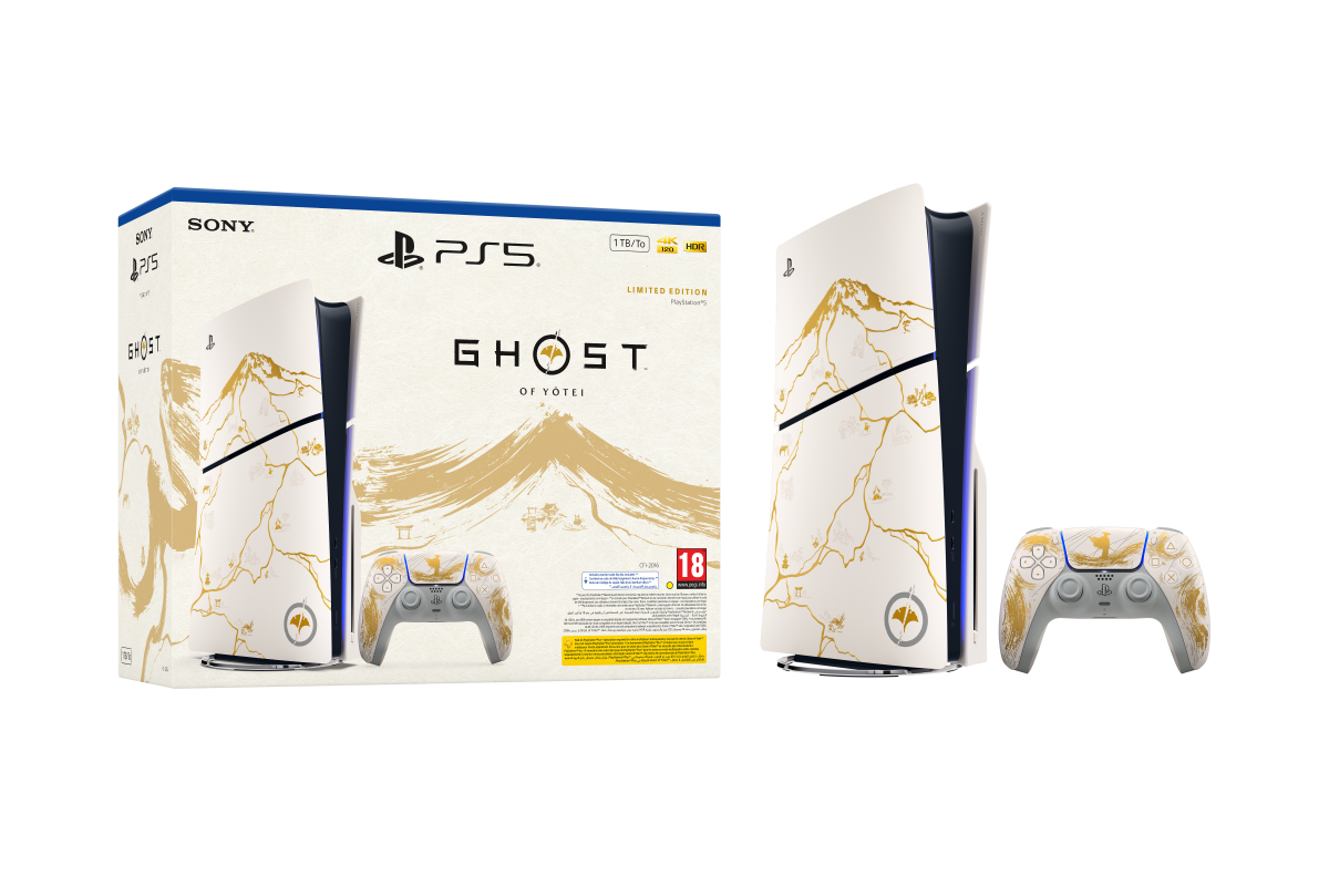 PS5 Slim Console Disk Ghost Of Yotei LTD Edition Bundle+PS5 EA SPORTS FC 26 (Arabic)