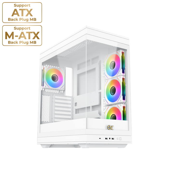 كمبيوتر ألعاب بمعالج انتل كور i7-14700F، كرت شاشة RTX 5070  النسخة البيضاء 12GB، رام 16 جيجابايت  DDR5