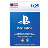 PlayStation Store Gift Card 250$ - USA (Send By SMS)