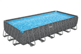 BESTWAY 7.32m x 3.66m x 1.32m Rectangular Pool Set (Pool, Sand Filter Pump(220-240V), Ladder, Cover, Polysphere? Pool Filtration Balls.)  561KG (Installation Not Included)