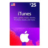 Apple iTunes Gift Card Online - 25$ US (Instant SMS Delivery)