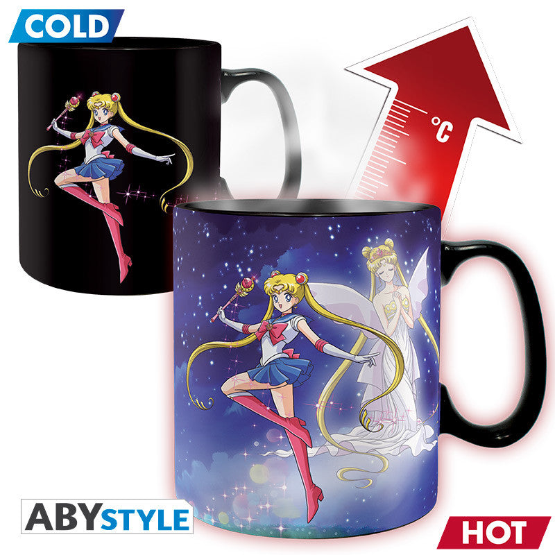 SAILOR MOON - Mug Heat Change- 460ml- Sailor & Chibi- cardboardx2