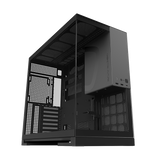 Geometric Future Model 5 Mid Tower Glass Case with 5 Fans  - Black & Gray