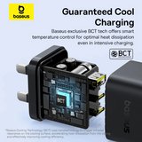 Baseus Palm Fast Charger 2C+U 65W - Cluster Black
(with Baseus Cable USB-C to USB-C 100W)