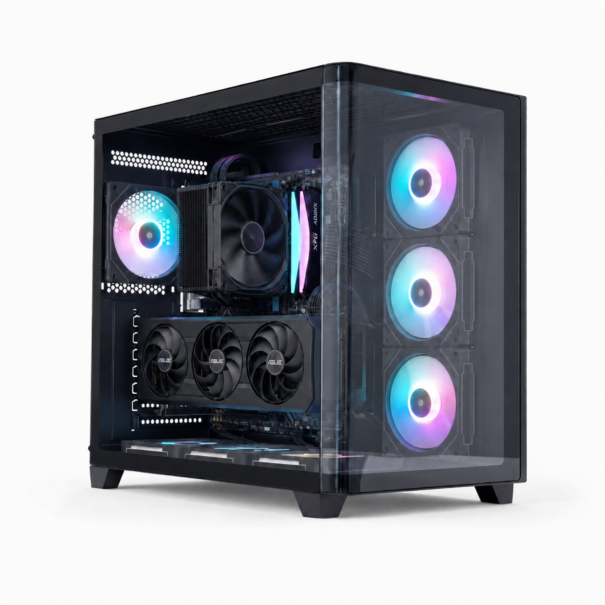 Custom Gaming PC AMD Ryzen 5 9600X, ASUS Prime Radeon RX 9070 XT 16GB, RAM 16GB DDR5 5600MHz, 1TB NVMe SSD, Windows 11 Pro