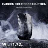 ATTACK SHARK R11 Ultra Carbon Fiber Wireless 8K Gaming Mouse (PAW3950MAX) up to 42000 DPI - Forged Black