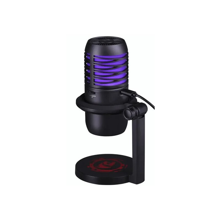 Redragon Nebula GM211 ميكروفون ألعاب USB سلكي بتقنية الكارديويد و6 أوضاع إضاءة RGB - أسود