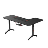 Gamax HY-L Gaming Table (L-Shaped) 160*100*75cm with Mousepad - Left