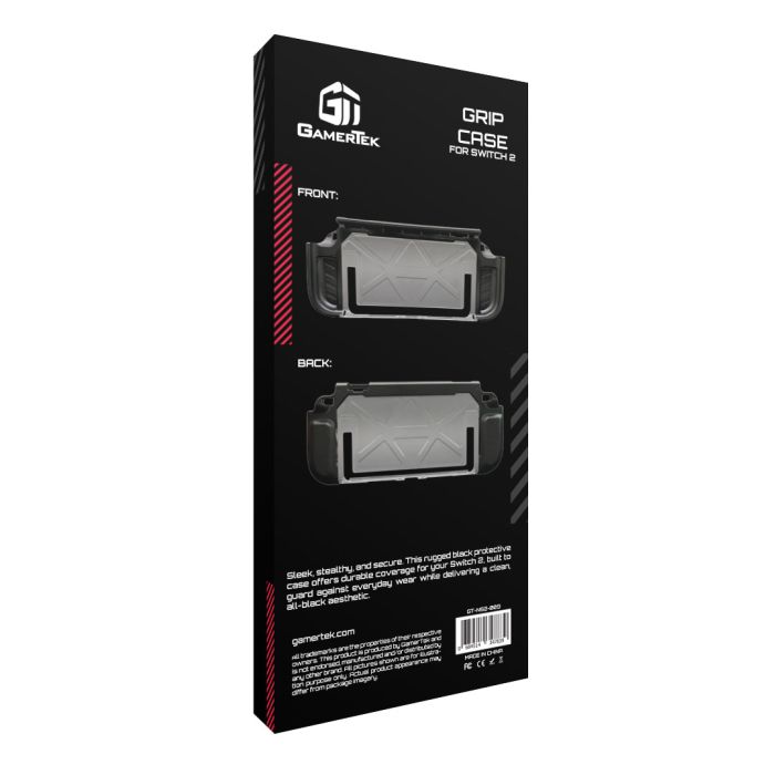 GamerTek Grip Case For Nintendo Switch 2 - Black Edition