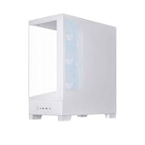 Asus A31 Plus Mid Tower Front Side & Left Side Tempered Glass Panel Case With 4 Fan RGB - White