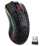 Redragon M808 Storm Pro Lightweight RGB Wireless/Wired Gaming Mouse - Black