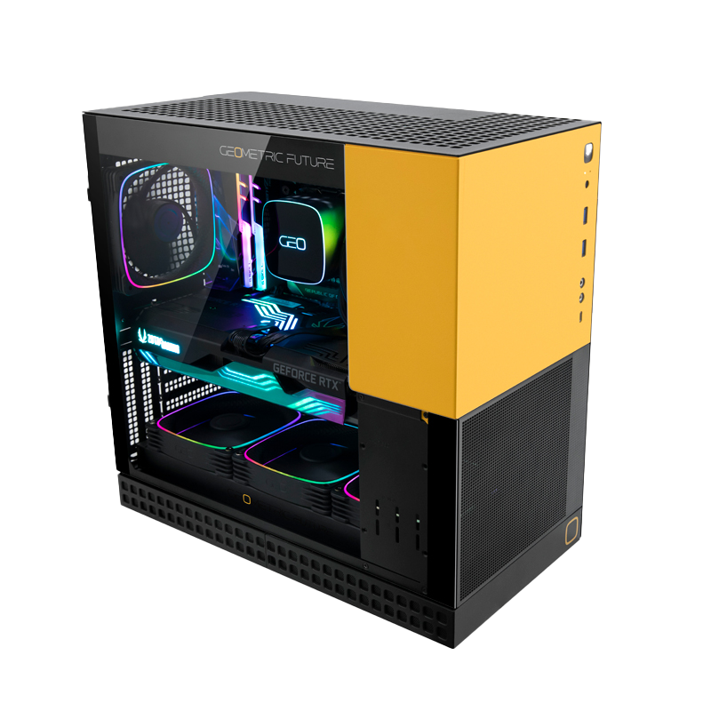 Geometric Future Model 4 King Arthur Compact 35L with enhanced flexibility ATX PC Case - Black