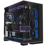كيس LIAN LI O11D EVO RGB E-ATX متوسط الحجم لتجميعات الألعاب – أسود (بدون مراوح)
