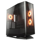 Cougar FV270 RGB Mid Tower Case, 4x Pre-installed Fans. Supports E-ATX Motherboard, 360mm Radiator, 420mm GPUs - Black