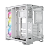 كيس كمبيوتر CORSAIR iCUE LINK 6500X RGB ميد تاور - أبيض