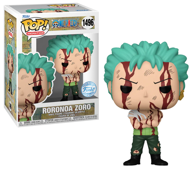 مجسم Funko Pop! Animation من أنمي One Piece لشخصية Zoro نسخة “Nothing Happened” إصدار حصري