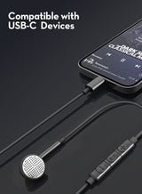 RAVPower EP1002 Mono Earphone with USB-C Plug BLACK