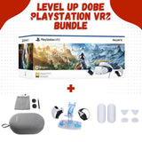 Playstation VR2 Bundle with Dobe Accessories: VR Console + Silicon Pad + Storage Case + Charging Stand