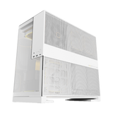 Geometric Future Model 5 Mid Tower Glass Case with 5 Fans - White