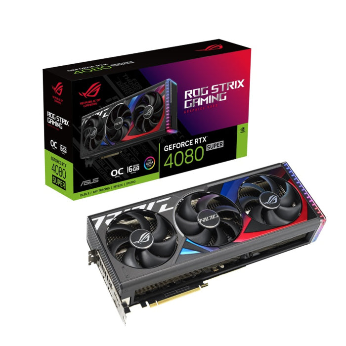 Asus Rog Strix Gaming GeForce RTX 4080 Super 16GB OC Edition GDDR6X Graphic Card - Black