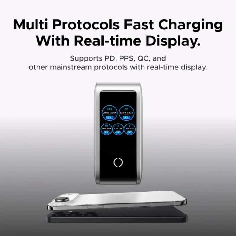 UGREEN 100W 5-Port GaN Fast Charger with Smart Display UK - X773