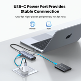 UGREEN 6 in 1 USB C Hub with 10Gbps Ethernet 2x USB-C 3.2, 2x USB-A (CM512 - 45320)