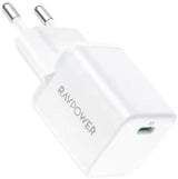 RAVPower RP-PC1037 PD 20W wall charger White UK Version with 3 AC plug white