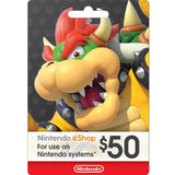 بطاقة هدايا نينتندو eShop بقيمة 50$ – كود رقمي (تسليم فوري عبر SMS)