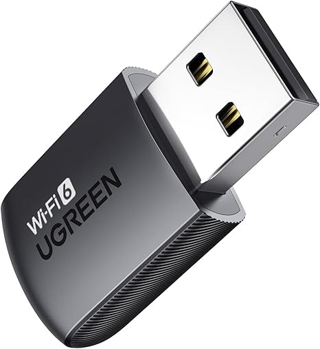 محول UGREEN AX900 USB WiFi 6 ثنائي النطاق 5GHz و 2.4GHz (CM762 – 35264)