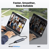 UGREEN 6 in 1 USB C Hub with 10Gbps Ethernet 2x USB-C 3.2, 2x USB-A (CM512 - 45320)