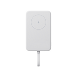 باور بنك شاومي مغناطيسي بقدرة ٣٣ واط سعة ١٠٠٠٠ مللي أمبير كابل مدمج لون أبيض