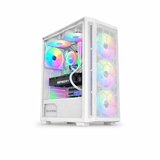 Custom Gaming PC Bundle Intel Core i5-14400F, RTX 5060 8GB, DDR4 16GB, 500GB SSD, with 24" Curved Monitor & Gamax GM-204 Full PC Accessories