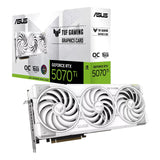 Asus TUF GeForce RTX 5070 Ti OC 16GB GDDR7, Aura Sync Gaming Graphics Card - White