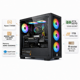 Custom Gaming PC AMD Ryzen 7 9700X, RTX 5070 12GB, 32GB DDR5 6000MHz, 1TB NVMe, Windows 11 Pro