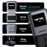 شاحن UGREEN Uno بقوة 100 واط و4 منافذ – GaN – بريطاني