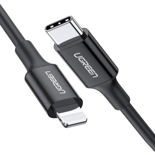 UGREEN USB-C to Lightning Cable Rubber Shell 2m (Black)US171 US171-60752