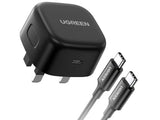 UGREEN Nexode 30W USB-C PD GaN Fast Charger UK -folding foot (Black) CD305  CD305-90878