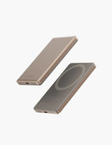 ENERGEA ALUPAC MINI,  5000MAH MINI ALUMINIUM MAGSAFE COMPATIBLE POWER BANK - GOLD