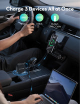 RAVPower RP-VC1021 PD60W 3-Port  Car Charger black - RP-VC1021