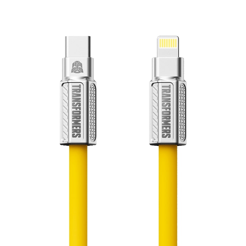 Transformers TF-A07 Bumblebee PD fast charging cable type C to Lighting Yellow