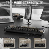 ATTACK SHARK X66 60% Wireless Mechanical Keyboard with Side Printed PBT Keycaps - Star Black
