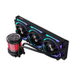 Alseye W360-V-B 360mm AIO Liquid Coolers, 350W TDP low noise ARGB pump with 2.1 inch screen - Black