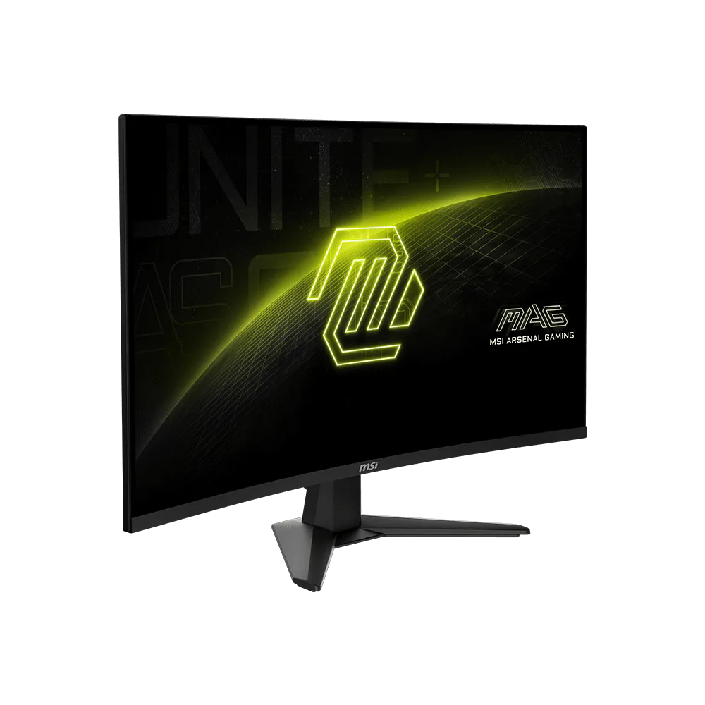 ام اس اي شاشة ألعاب منحنية MAG 32C6X مقاس 32 بوصة بدقة FHD (1920 × 1080)، ومعدل تحديث 250 هرتز، وزمن استجابة 1 مللي ثانية، وانحناء 1500R، بتقنية VA - لون أسود
