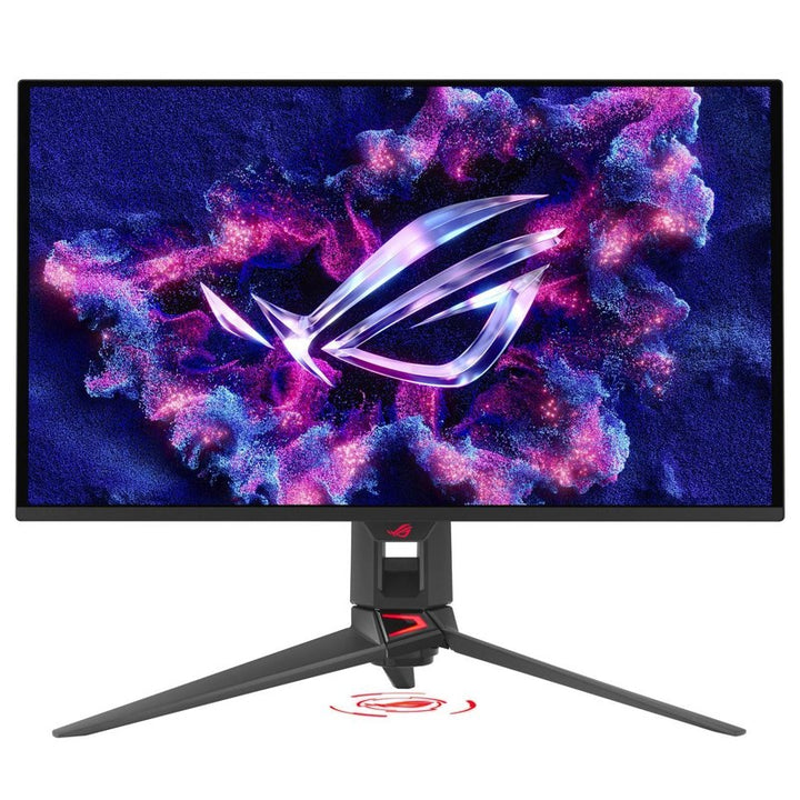 شاشة ألعاب Asus ROG Swift OLED PG27UCDM مقاس 27 بوصة بدقة 4K QD-OLED، معدل تحديث 240 هرتز، وقت استجابة 0.03 مللي ثانية، HDMI 2.1، AMD FreeSync Premium Pro، متوافقة مع G-SYNC - أسود