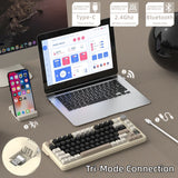 لوحة مفاتيح ميكانيكية ATTACK SHARK X85PRO بنظام Tri-mode مع هيكل Gasket - 75%