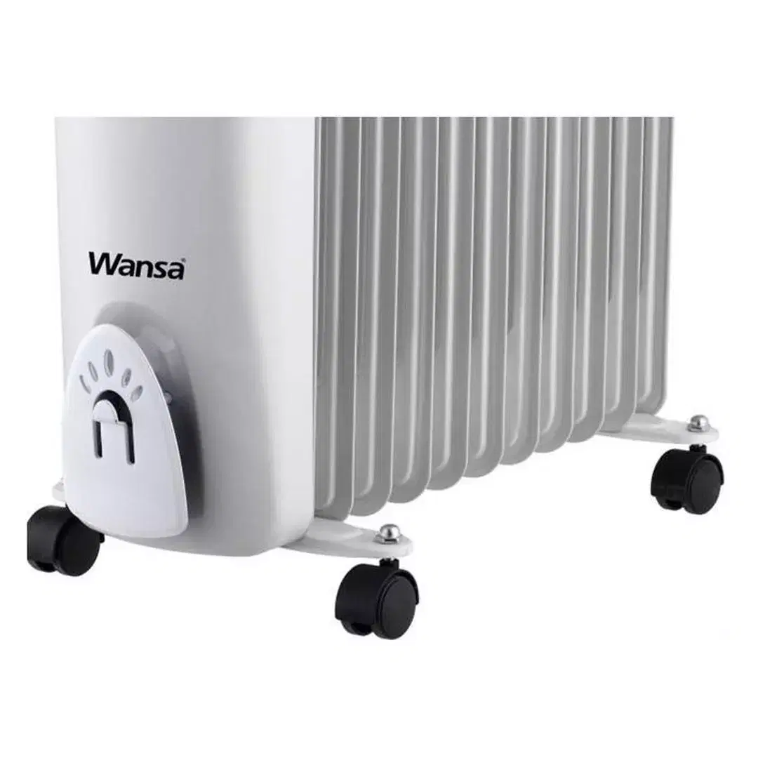 Wansa 11 Fin Oil Heater, 2500W, CY-C08-11-25 - Black