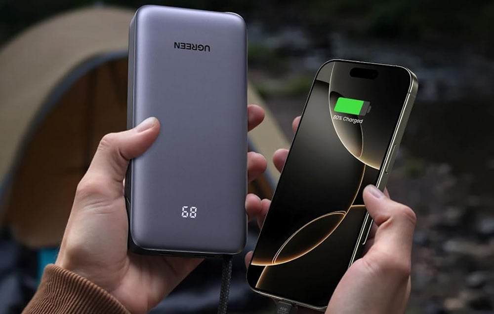 UGREEN Nexode Power Bank 45W 20000mAh Built-in Usb-C Cable - PB536