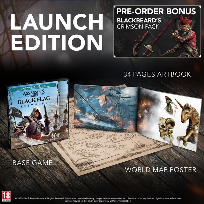 Assassins Creed Black Flag Resynced Launch Edition For PlayStation 5  (EU)