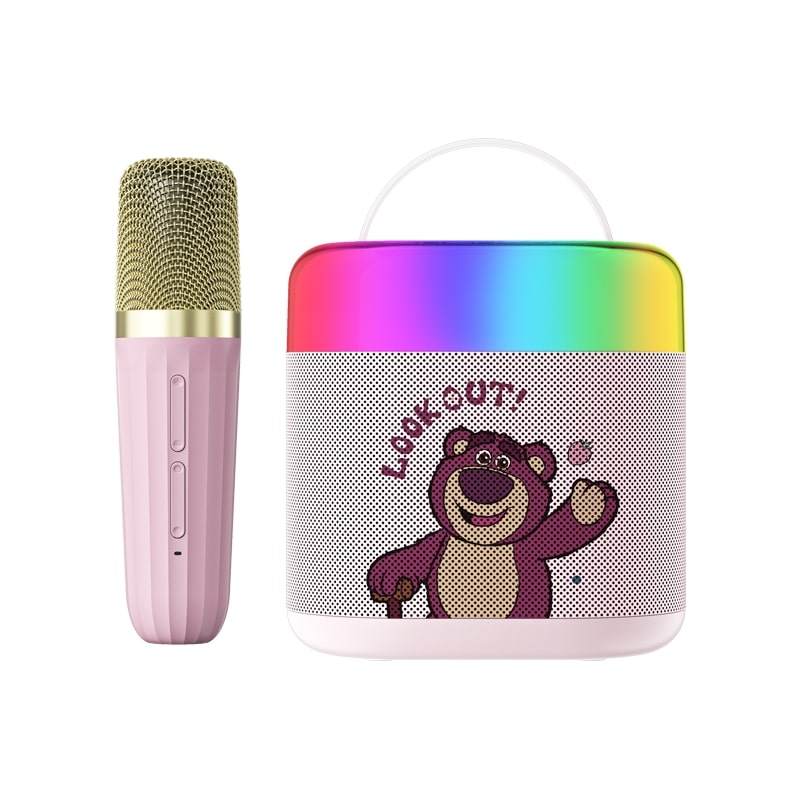 Disney K1 single microphone Wireless karaoke microphone & speaker Lotso Pink