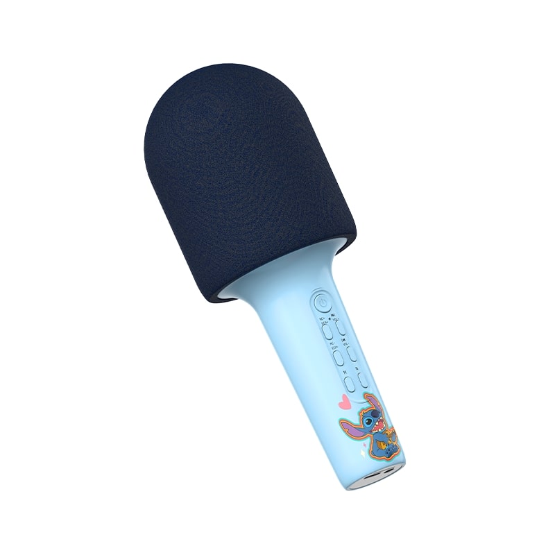 Disney QS-M1 Portable bluetooth microphone speaker Stitch Blue